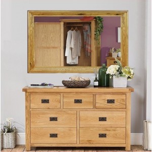 Rustic : Bộ Tủ Trang Điểm Và Gương W1m2 x H80cm